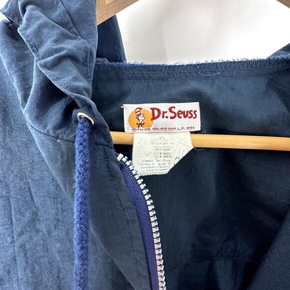 Vintage Dr Seuss Jacket Adult XL Cat In The Hat Athletic Seuss Wind Breaker - Picture 8 of 14